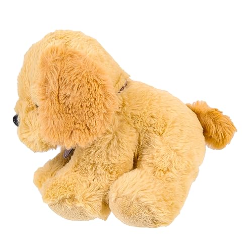 KOMBIUDA Golden Retriever Welpenpuppe Tierisches Babyspielzeug Tierisches Kuscheltier Kuscheltiere Plüschtier Gefüllte Welpendekoration Gefüllte Hundedekoration Babys Puppen Pp Baumwolle von KOMBIUDA