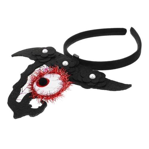 KOMBIUDA Halloween-Hexenhut-Stirnband Augäpfel neuartiges Haarband für Frauen Party-Kopfbedeckung Stirnband für Damen-Halloween-Kostüme von KOMBIUDA