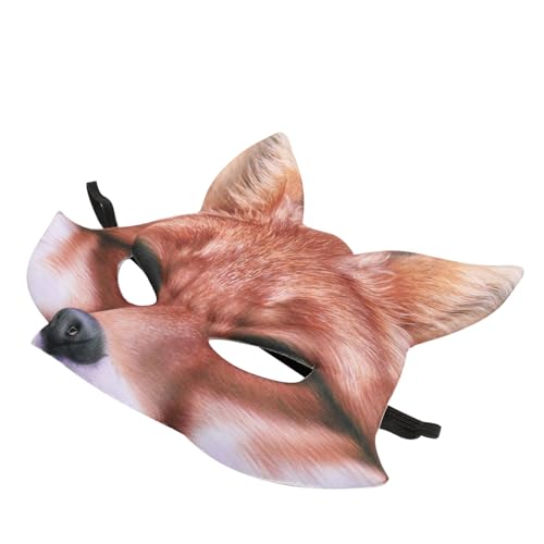 KOMBIUDA Halloween-maske Leeres Halloween Fuchsmaske Süßer Zeichentrickfilm Maskerade-maske Damen Pelzige Maske Masken Tier-cosplay-kabuki-hälfte Fallout-kostüm Maske Katze Maske Für Yellow KOMBIUDA Halloween-maske Leeres Halloween Fuchsmaske Süßer Zeichentrickfilm Maskerade-maske Damen Pelzige Maske Masken Tier-cosplay-kabuki-hälfte Fallout-kostüm Maske Katze Maske Für Yellow von KOMBIUDA