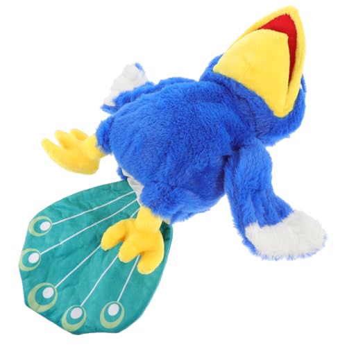 KOMBIUDA Handpuppe Pfau Kinderpuppenspielzeug Cartoon-Marionette Puppen Lernspielzeug Kreatives Puppenspielzeug Rollenspiel Handpuppe Entzückende Handpuppe Handspielzeug Plüsch von KOMBIUDA