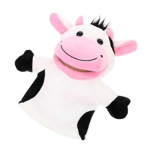 KOMBIUDA Handpuppe interaktives Spielzeug kinderspielzeug anorith Plush pucktuch kinderknallzeug Spielzeuge Puppen für Kinder Tierspielzeug für Kinder Eltern-Kind-Spielzeug Stoff Weiß von KOMBIUDA