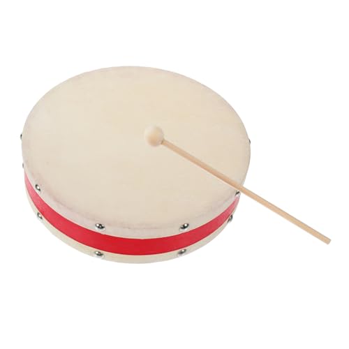 KOMBIUDA Handtrommel Aus Mit Schlägel Orff Schlaginstrument Für Percussion Hand Drum Zur Des Rhythmusgefühls Ideal Für Aufführungen Und Tanz von KOMBIUDA