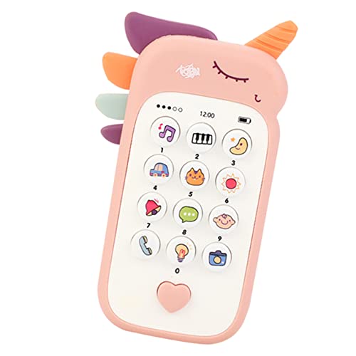 KOMBIUDA Handy für kinderhandy Handy Telefon Beißbares Handy Lernspielzeug für Babys Musikspielzeug bissfestes Telefonspielzeug Plastik Rosa KOMBIUDA Handy für kinderhandy Handy Telefon Beißbares Handy Lernspielzeug für Babys Musikspielzeug bissfestes Telefonspielzeug Plastik Rosa von KOMBIUDA