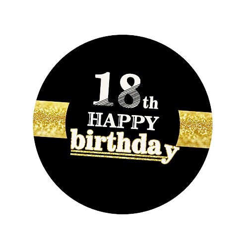 KOMBIUDA Happy Birthday Aufkleber Set 12 Stück Geburtstagssticker Mit Buchstaben Zum 18 Geburtstag Perfekt Für Geburtstagsfeier Dekorationen von KOMBIUDA