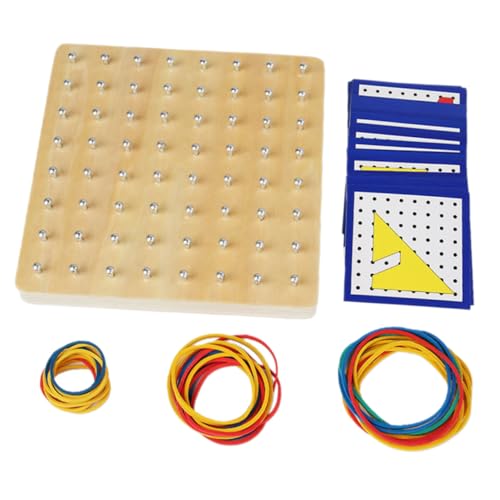 KOMBIUDA Holz Geoboard Lernspielzeug Ab Jahre Montessori Geometrisches Puzzle Brett mit Nagelbrett Formen Motorik Kreativität und Mathematikverständnis KOMBIUDA Holz Geoboard Lernspielzeug Ab Jahre Montessori Geometrisches Puzzle Brett mit Nagelbrett Formen Motorik Kreativität und Mathematikverständnis von KOMBIUDA