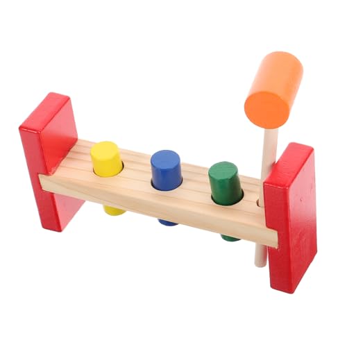 KOMBIUDA Holzhammer Klopfspielzeug Set Pädagogisches Lernspielzeug Mit Bunten Farben Für Ideales Spielzimmer Zubehör Zur Der Kognitiven Fähigkeiten Und Motorik von KOMBIUDA