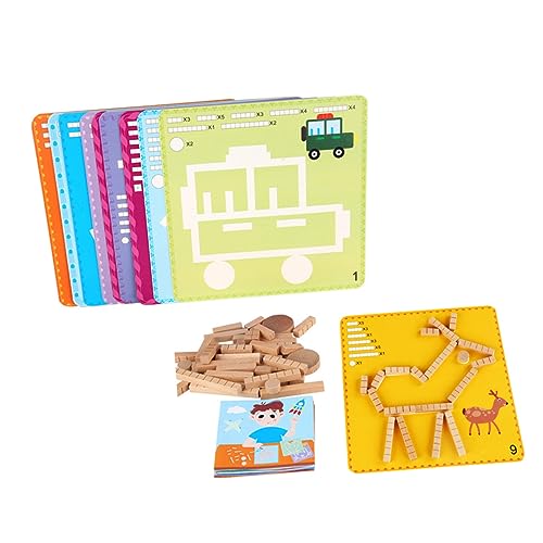 KOMBIUDA Holzpuzzle für Kreatives Lernspielzeug zur Frühkindlichen Bunte Designs für Spielerisches Lernen für Motorik und Logiktraining Ab Jahr Geeignet KOMBIUDA Holzpuzzle für Kreatives Lernspielzeug zur Frühkindlichen Bunte Designs für Spielerisches Lernen für Motorik und Logiktraining Ab Jahr Geeignet von KOMBIUDA