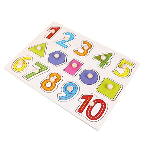 KOMBIUDA Holzpuzzle für Kreatives Montessori Motorik und Lernen Bunte Zahlen für Kleinkinder zum Geburtstag oder Ostern KOMBIUDA Holzpuzzle für Kreatives Montessori Motorik und Lernen Bunte Zahlen für Kleinkinder zum Geburtstag oder Ostern von KOMBIUDA