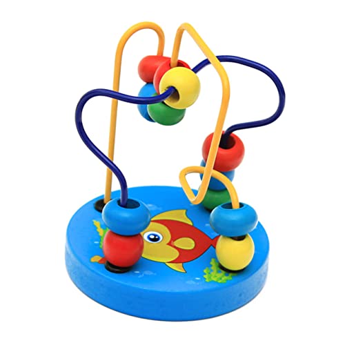 KOMBIUDA Holzspielzeug Perlenlabyrinth Für Babys Und Kleinkinder Achterbahn Lernspielzeug Klassisches Entwicklungsspielzeug Fisch Design Jungen Und Mädchen von KOMBIUDA