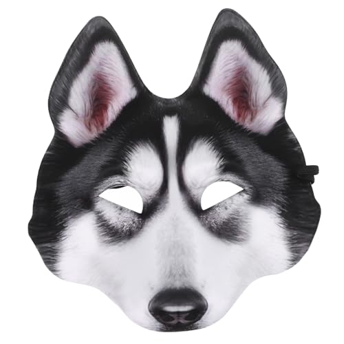 KOMBIUDA Husky-Maske Halloweenkostüm Hasenkostüm Maske Masken Maskerade Halloween Kostüme Fursuit Cosplay-Maske Tierkopf Maske Halloween-Gesichtsmaske Halloween-Maske beängstigend Eva Grey von KOMBIUDA