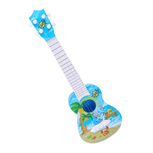 KOMBIUDA Imitation Gitarrenspielzeug Cartoon Gitarrenmusik Spielzeug Lustiges Spiel Ukulele Musikinstrument Spielzeug Simulieren Spielbare Gitarre Lernmusik Spielzeug Für Kinder Jungen von KOMBIUDA