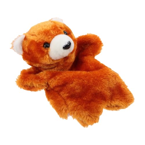 KOMBIUDA Handpuppen Tiere Handpuppen-plüschspielzeug Interaktive Handpuppe Bär Üsch Tierhandpuppe Für Ideal Zum Geschichtenerzählen Und Rollenspiel Lernspielzeug Für Vorschulkinder Gelber Teddybär von KOMBIUDA