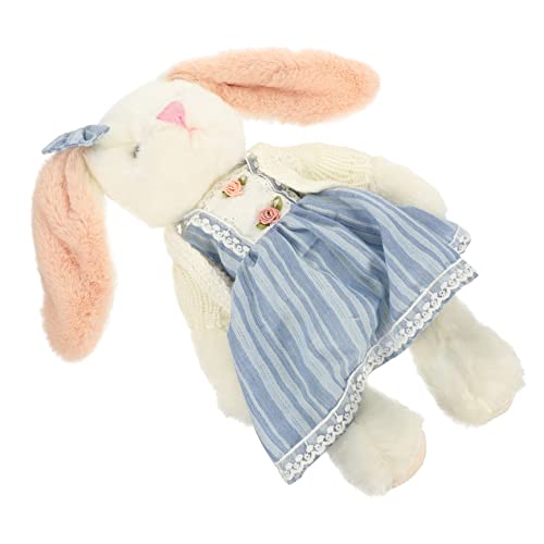 KOMBIUDA Kaninchen Plüschtier Kuscheltier für Hasen plüschtiere bidoof Plush Hasen plushdoll Kuscheltiere Kawaii Stofftier PP Baumwolle Sky-Blue von KOMBIUDA