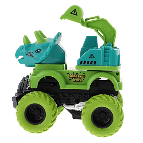 KOMBIUDA Karikatur Dinosaurier Rückzug Spielzeugauto Engineering Design Für Ideal Für Jungen Und ädchen Fördert Kreatives Und Lernen von KOMBIUDA