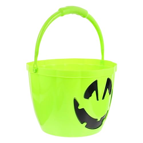 KOMBIUDA Leuchtender Kürbiseimer Halloween-partyzubehör Halloween-kürbis-eimer Geführt Led-kürbiseimer Mit Griff Halloween-süßigkeitenschale Süßigkeitenhalter Lichttrick Bzw Plastik von KOMBIUDA