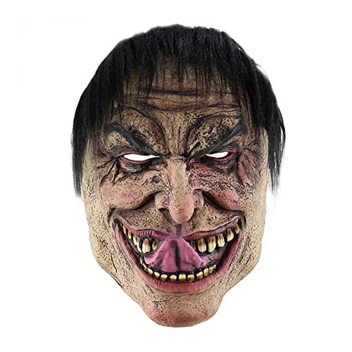 KOMBIUDA Lustige Gruselige Halloween Maske Mit Versautem Lächeln Clown Maske Für Cosplay Maskerade Party Und Mottoparty Perfekte Requisite Für Halloween Feiern von KOMBIUDA