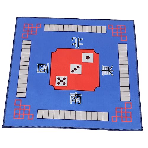 KOMBIUDA Mahjong-Tischmatte rutschfeste Mahjong-Abdeckmatte Mahjong Tischdecke Gaming-Tischabdeckung Mahjong-Zubehör Spielmatte Mahjong-Matte für den Tisch Tischdecke für Mahjong Polyester von KOMBIUDA