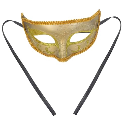 KOMBIUDA Maskerade-Maske ausgefallene Party-Gesichtsmaske Retro-Maske Partymaske aus Spitze Abendballmaske Halbgesichtsmaske goldene maske Karnevalsmaske Ball Masken Cosplay-Maske Abs von KOMBIUDA