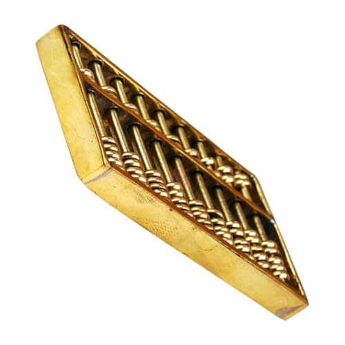 KOMBIUDA Messing Miniatur Abakus Retro Dekor Desktop Ornament Zählhilfe Mathe Lernspielzeug für Büro KOMBIUDA Messing Miniatur Abakus Retro Dekor Desktop Ornament Zählhilfe Mathe Lernspielzeug für Büro von KOMBIUDA