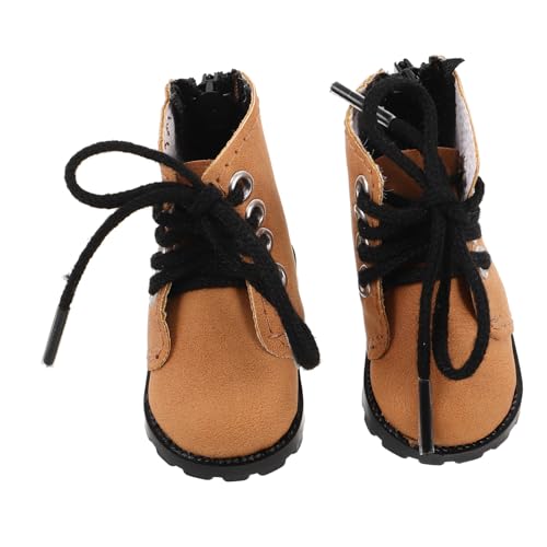 KOMBIUDA Mini Bjd Puppenschuhe Weiche Flexible Braune Stiefel für Puppenkleidung Modische Miniatur Boots für Puppenhaus Dekor und Sammler Zubehör KOMBIUDA Mini Bjd Puppenschuhe Weiche Flexible Braune Stiefel für Puppenkleidung Modische Miniatur Boots für Puppenhaus Dekor und Sammler Zubehör von KOMBIUDA