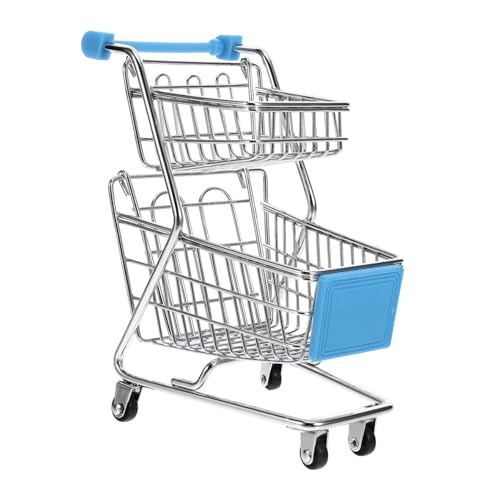 KOMBIUDA Mini Einkaufswagen Für Bunter Trolley Aus Robustem Ideal Für Rollenspiele Im Kaufladen Oder Eisdiele Fördert Die Kreativität Und Motorik Perfekt Für Kleine von KOMBIUDA