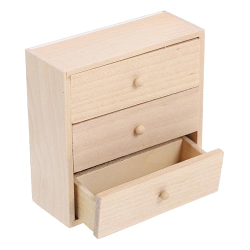 KOMBIUDA Mini-Schrank-Ornamente Bausatz Die Miniatur Netz puppenhausmöbel puppenstubenzubehör Doll House Furniture Mini bücherregal puppenhaus Schrank Mini- Holzschrank von KOMBIUDA