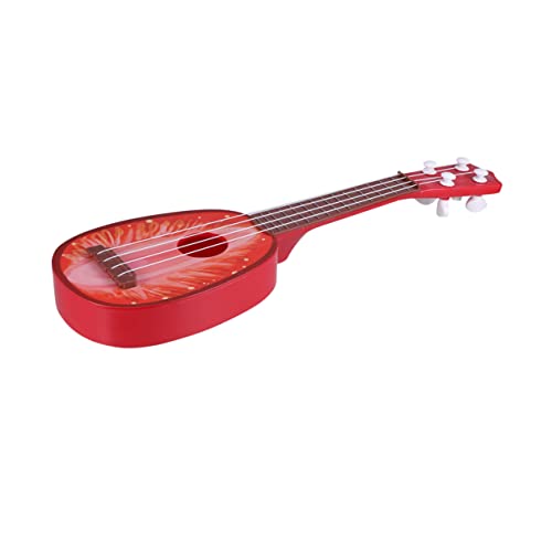 KOMBIUDA Mini-obstinstrumente Mini-Ukulele-Spielzeug Obst Gitarrenspielzeug Musikspielzeug Für Babys Gitarrenspielzeug Für Kinder Kinder-Ukulele-Spielzeug Kinder Gitarrenspielzeug Rot von KOMBIUDA