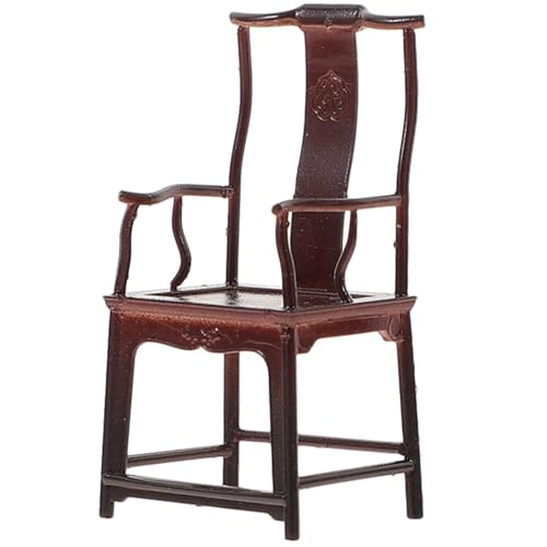 KOMBIUDA Miniatur Chinesischer Stuhl Abs Material Realistische Miniatur Möbel Dekoration Für Puppenhaus DIY Szenen Zubehör Robust Und Verschleißfest KOMBIUDA Miniatur Chinesischer Stuhl Abs Material Realistische Miniatur Möbel Dekoration Für Puppenhaus DIY Szenen Zubehör Robust Und Verschleißfest von KOMBIUDA