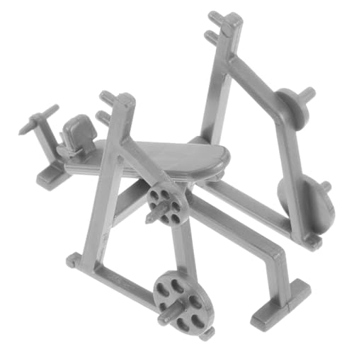 KOMBIUDA Fitnessgeräte Modell Miniatur Fitnessgeräte für Puppenhaus Robuste Glatte Materialien Sand Tisch Zubehör von KOMBIUDA