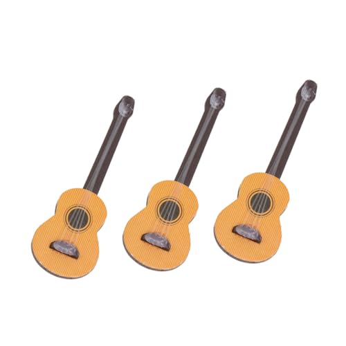 KOMBIUDA 3 Stücke Mini Gitarre Ornamente en Gitarre Decor Miniatur Gitarre Es Spielzeug für Desktop Decor von KOMBIUDA