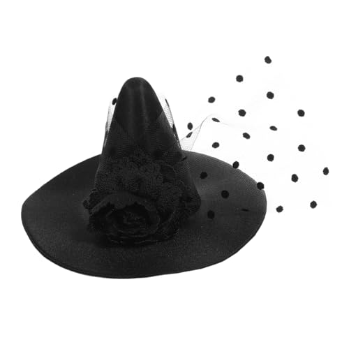 KOMBIUDA Miniatur Hexenhut aus Mesh Leichter Halloween Kleines Cosplay Accessoire für Party und Maskenball Deko Geeignet für Halloween Kostüm und Festveranstaltungen KOMBIUDA Miniatur Hexenhut aus Mesh Leichter Halloween Kleines Cosplay Accessoire für Party und Maskenball Deko Geeignet für Halloween Kostüm und Festveranstaltungen von KOMBIUDA
