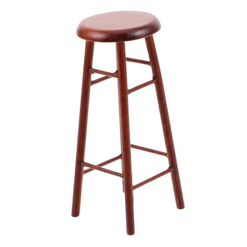 KOMBIUDA Miniatur Holz Barhocker Stuhl für Puppenhaus Dekor Kleine Möbel Küchen Zubehör Realistisches Miniaturmöbel für DIY Szenen und Bastelprojekte KOMBIUDA Miniatur Holz Barhocker Stuhl für Puppenhaus Dekor Kleine Möbel Küchen Zubehör Realistisches Miniaturmöbel für DIY Szenen und Bastelprojekte von KOMBIUDA