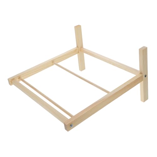 KOMBIUDA Miniatur Holz Kleiderständer Doppelstöckig Puppenkleiderschrank Zubehör Puppenkleiderbügel Vielseitig Einsetzbar Einfach Aufzubauen Platzsparend Stilvolles Design KOMBIUDA Miniatur Holz Kleiderständer Doppelstöckig Puppenkleiderschrank Zubehör Puppenkleiderbügel Vielseitig Einsetzbar Einfach Aufzubauen Platzsparend Stilvolles Design von KOMBIUDA