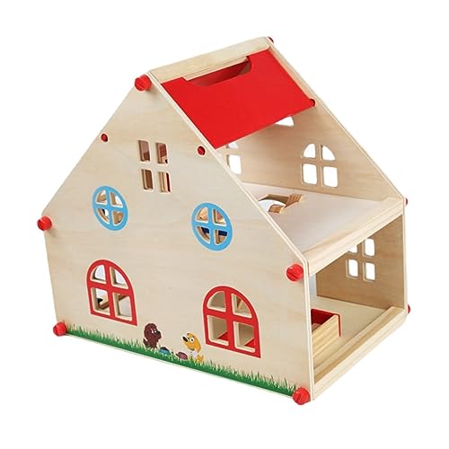 KOMBIUDA Puppenhaus Set Für Kreatives DIY Miniatur Familienhaus Mit öbeln Exquisites Für Ideales Für Kreative Puzzle Spiele von KOMBIUDA