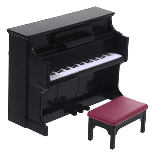 KOMBIUDA Miniatur Klavier Set Mit Hocker Und Musikpartitur Detailreiche Puppenhaus Dekoration Ideales Mini Instrument Für Sammler Und Kreative Gestaltung Von Miniaturwelten von KOMBIUDA