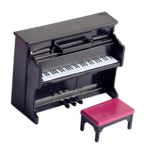 KOMBIUDA Miniatur Klavier Set Mit Klavierhocker Puppenhausmöbel Für Kreative Spielwelten Perfekte Dekoration Und Sammlerstück Für Und Erwachsene von KOMBIUDA