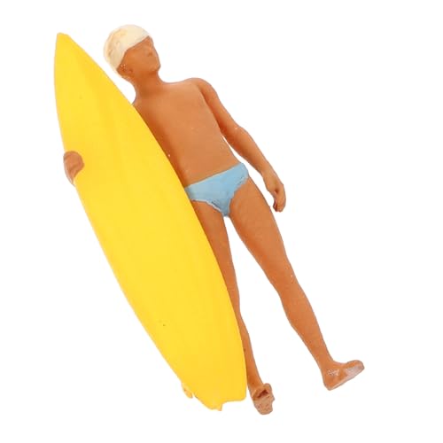 KOMBIUDA Miniatur Surfmodell Strandspielzeug Surfer Figur Im Maßstab 164 Wellen Surfer Spielzeug Miniatur Strandparty Figur Surf Action Figuren Realistisches Surf Jungen Spielzeug von KOMBIUDA