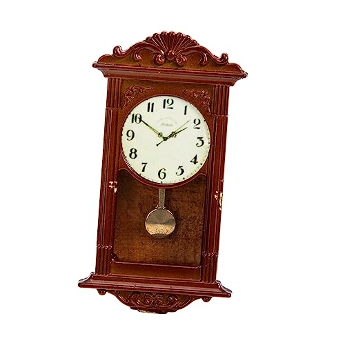 KOMBIUDA Uhr Für Puppenhaus Miniatur-Vintage-römische Uhr Puppenhausspielzeug Miniaturmöbel Puppenhausmöbel Puppenmöbel Für Puppenstubenmöbel Mini-Uhren Uhr Puppenhaus Metall Brown von KOMBIUDA