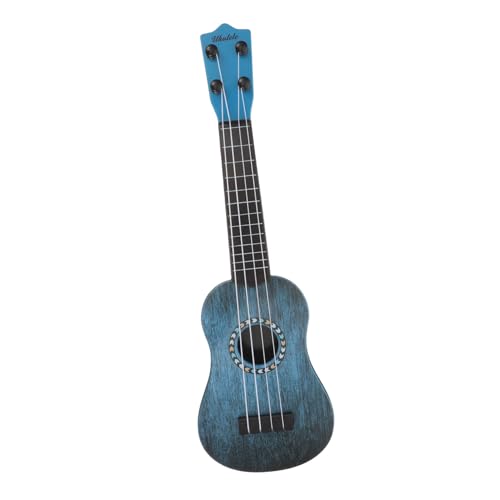 KOMBIUDA Miniatur-musikinstrumente Akustikgitarre Anfänger Ukulele Für Anfänger Musikinstrument Für Kinder Kleinkind Gitarre Mini-Gitarre Gitarre Musikinstrument Ukulele-Modell Blue Plastik von KOMBIUDA