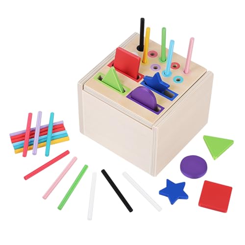 KOMBIUDA Montessori Holz Farb und Formsortierspielzeug mit Interaktivem Münzschlitz Pädagogisches Lernspiel für Kleinkinder Feinmotorik Farberkennung und Problemlösungsfähigkeiten KOMBIUDA Montessori Holz Farb und Formsortierspielzeug mit Interaktivem Münzschlitz Pädagogisches Lernspiel für Kleinkinder Feinmotorik Farberkennung und Problemlösungsfähigkeiten von KOMBIUDA