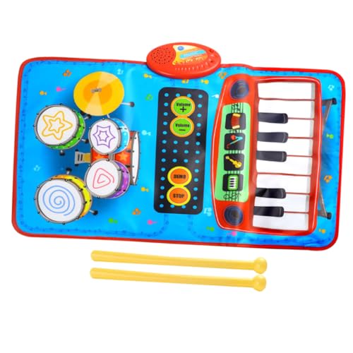 KOMBIUDA Musikmatte Spieldecke spielmatte kinderspielzeug tanzmatten für spielzeuge für Piano mat teppiche fußmatte 2-in-1-Musikteppich für Vorschulspielzeug Abs von KOMBIUDA