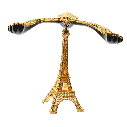 KOMBIUDA Ornamente Eiffelturm Eifelturm longieren Wohnaccessoire tischdeko esstisch Bausatz Adler Ebene Balance-Vogel-Ornament balancierender Vogelschmuck Zinklegierung Golden von KOMBIUDA