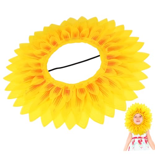 KOMBIUDA Sport-Requisiten Sonnenblumen-Kinder-Festival-Stirnband Gelbes Stirnband Sonnenblume Kinder-Tiara Kopfband Individuelle Kostüme Kleinkind-Festivals-Stirnband Sonnenkostüm von KOMBIUDA