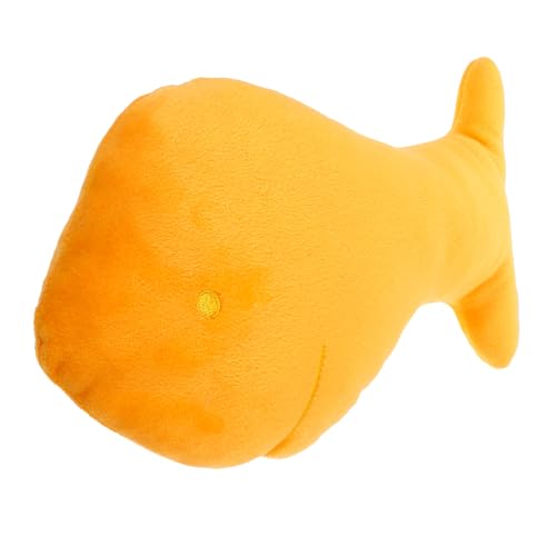 KOMBIUDA Plüschtier Kinder deko kinderkopfkissen Plüschspielzeug für Kinder spilzeug Plüsch Fischkissen Kawaii Stofftier Fisch gefüllte Puppe Kuscheltiere für Jungen Yellow von KOMBIUDA