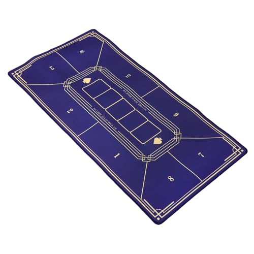 KOMBIUDA Pokermatte Pokertischmatte Poker-tischdecke Pokertischplatte Pokertischabdeckung Mahjong-tischmatte Brettspiel-tischmatte Mahjong-Matte Abdeckmatte Für Pokertische Harz-pad Blue von KOMBIUDA