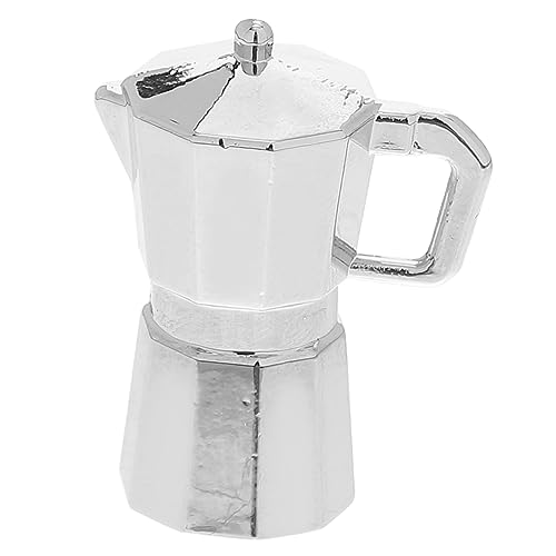 KOMBIUDA Puppenhaus-Accessoire Modell Einer Mini-kaffeemaschine Kaffeekannen-Ornament Miniatur-kaffeekanne Mini Babys Kaffeekanne-Statue Stellen Modelle Modellieren Metall Haushaltsprodukte von KOMBIUDA