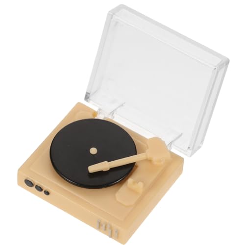 KOMBIUDA Mini Plattenspieler-Modell Miniatur-haushaltsgeräte-Dekoration Kleine-Szene-Ornament Mini Möbel-Accessoire KOMBIUDA Mini Plattenspieler-Modell Miniatur-haushaltsgeräte-Dekoration Kleine-Szene-Ornament Mini Möbel-Accessoire von KOMBIUDA