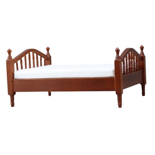 KOMBIUDA Puppenhausbett Mini Bettmodell Miniatur Puppenhaus Holzbett Miniatur Holzbett Mini Haus Miniaturmöbel Möbel Für Puppenhaus Rollenspiele Bett Braun KOMBIUDA Puppenhausbett Mini Bettmodell Miniatur Puppenhaus Holzbett Miniatur Holzbett Mini Haus Miniaturmöbel Möbel Für Puppenhaus Rollenspiele Bett Braun von KOMBIUDA