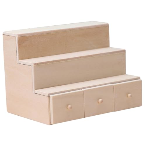 KOMBIUDA Puppenhausmöbel interaktives bastelset Puppenhausdekoration Modellhauszubehör Toys entzückende Mini-Hausdekoration Mini-Hausdekoration hölzern Khaki von KOMBIUDA