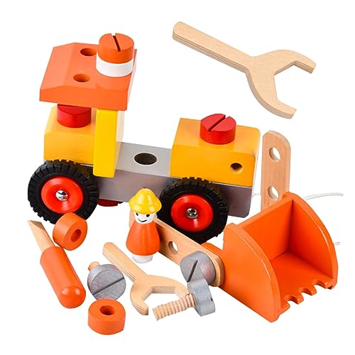 KOMBIUDA Puzzle Bausatz Für Einen Excavator Lernspielzeug Für Konstruktionsspielzeug Ideal Für Kleine Baumeister Ab 3 Jahren Fördert Die Kreativität Und Motorischen Fähigkeiten von KOMBIUDA